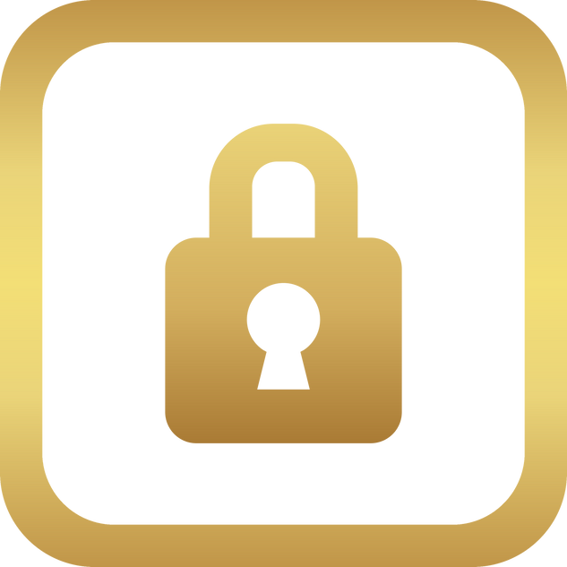 Gold Lock Icon